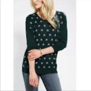 Cooperative Urban Outfitters Green Star Knit Sweater